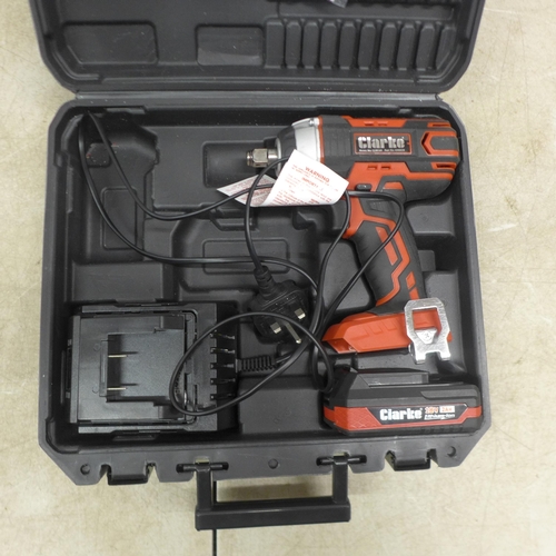 5082 - *VAT* A boxed sample Clarke CCIW160 18v 2Ah 1/2” impact wrench