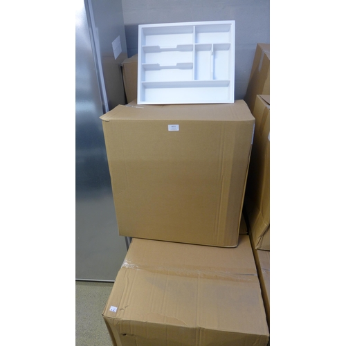 4004 - Five boxes of 7 compartment insert super white cutlery trays. (15 in each box)   *This lot is subjec... 