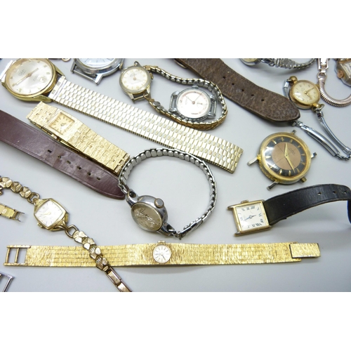 7138 - A collection of mechanical wristwatches including Timex and Oris, some a/f