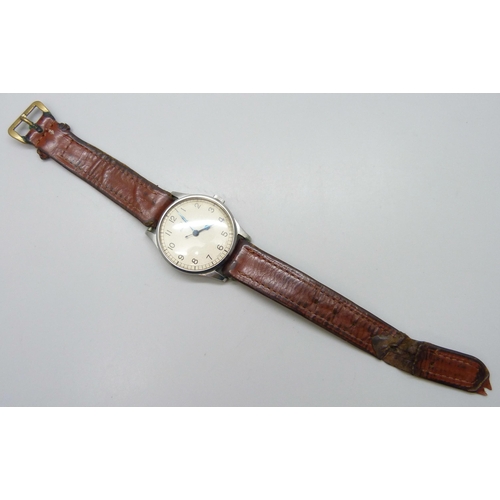 7150 - A 1940s Omega wristwatch, 34mm case including crown