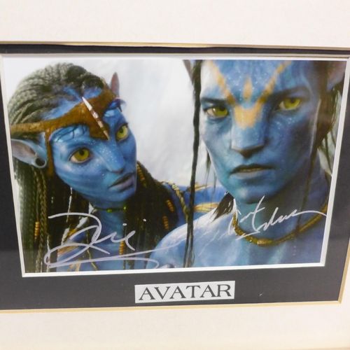 2023 - A framed and mounted picture display, Doctor Who, Harry Potter and Avatar