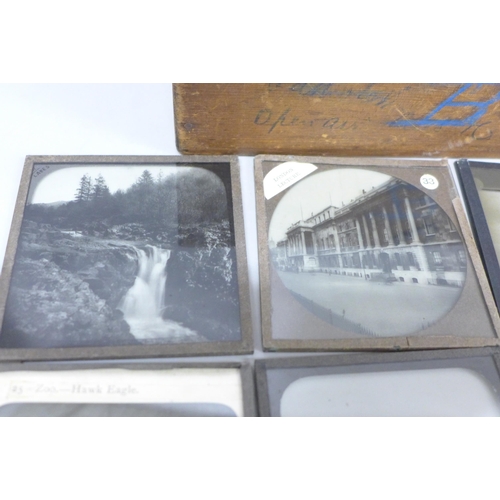 2029 - Twenty-two lantern slides includes Sydney Harbour, London Lecture, Tay Bridge, Royal train, Great Fi... 