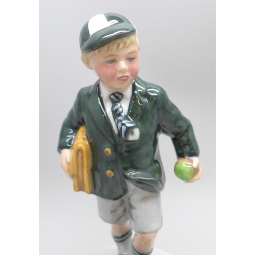 2048 - A Royal Doulton figure, 'Off to School’, HN3768, boxed