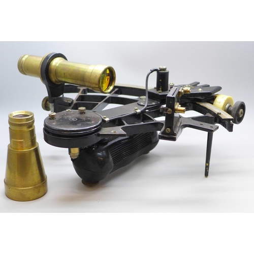 2064 - A large Japanese sextant, Tamaya & Co. Ltd., with spare lens, No.5169