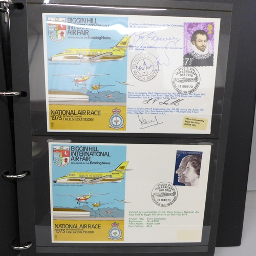 2088 - Stamps; an album of 46 RAF covers, many signed