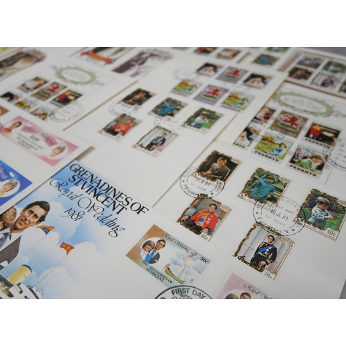 2107 - Stamps; a collection of royalty stamps and covers