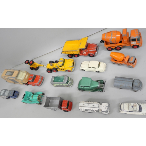 2125 - A collection of vintage Lego and Matchbox die-cast model vehicles