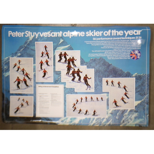 2129 - Seven large posters of mainly winter ski team and mountaineering events from the 1970s onwards