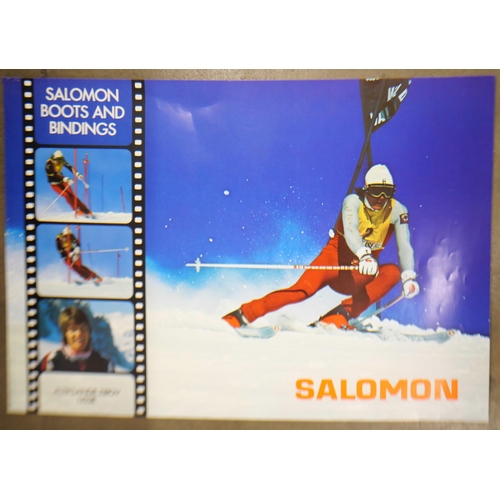 2129 - Seven large posters of mainly winter ski team and mountaineering events from the 1970s onwards