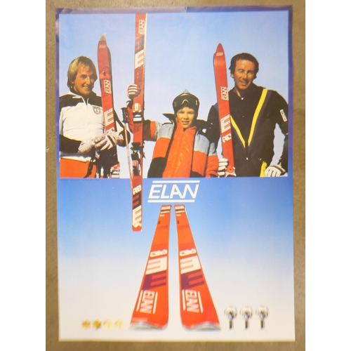 2129 - Seven large posters of mainly winter ski team and mountaineering events from the 1970s onwards