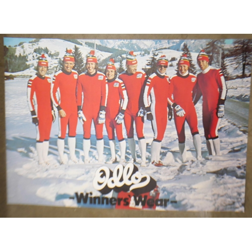 2129 - Seven large posters of mainly winter ski team and mountaineering events from the 1970s onwards