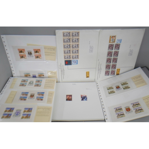 2138 - Stamps; a box of stamps including first day covers. Collection from Malaysia, Netherlands, Portugal ... 