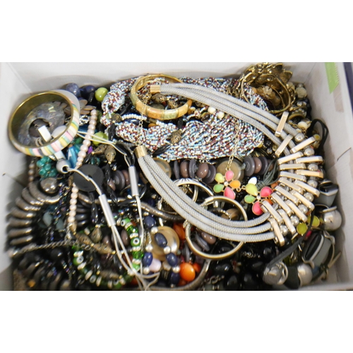 2139 - A collection of costume jewellery to include necklaces, bangles, and other.