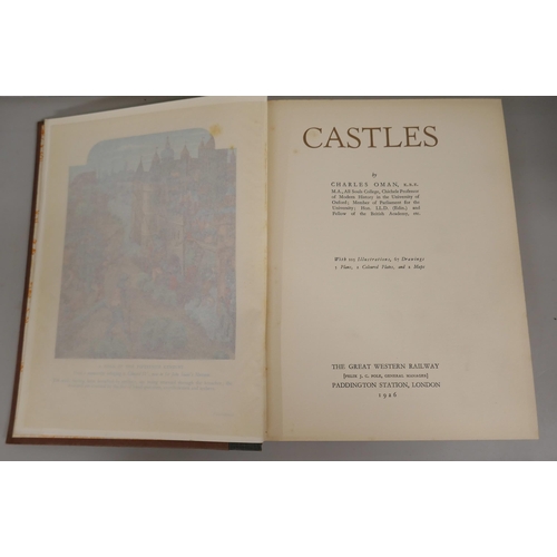 2142 - Two hardback volumes printed exclusively for the Great Western Railway Company, 'Castles', 1926 firs... 