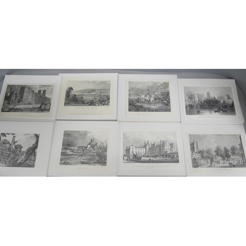 2154 - A box of approximately 70 board mounted collotype prints, very fine, printed by Cotswold Collotype i... 