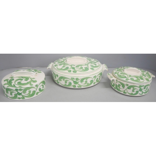 2159 - A collection of china to include a vintage Bristol Pountney and Co. set with green acanthus leaf des... 