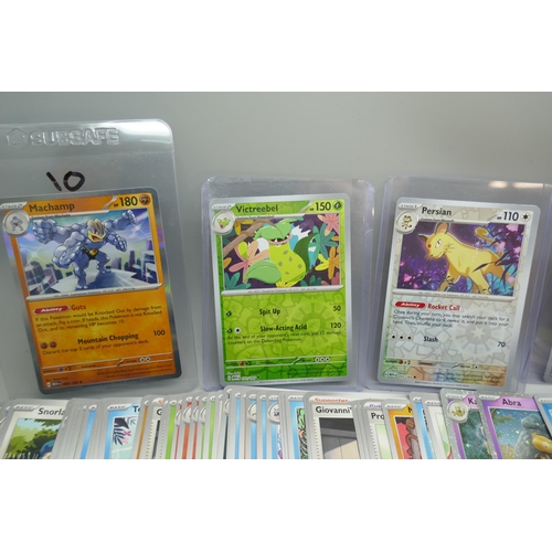 2170 - A large collection of ‘151’ Scarlett and Violet Pokémon cards including holographic, over 160 cards