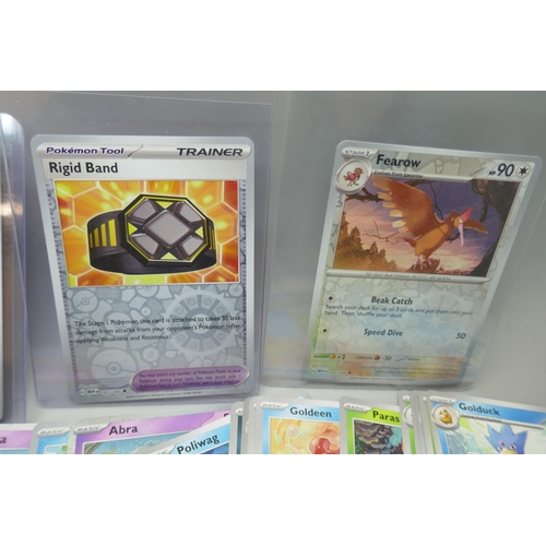 2170 - A large collection of ‘151’ Scarlett and Violet Pokémon cards including holographic, over 160 cards