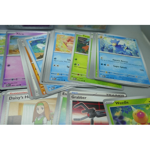 2170 - A large collection of ‘151’ Scarlett and Violet Pokémon cards including holographic, over 160 cards