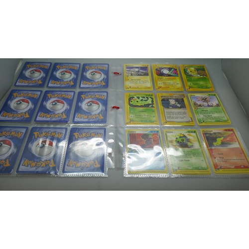 2175 - A collection of vintage Pokémon cards from sets Expedition 2002, Ruby and Sapphire 2003, Skyridge 20... 