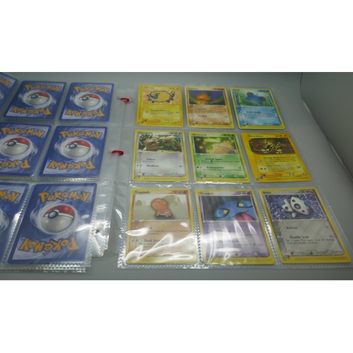 2175 - A collection of vintage Pokémon cards from sets Expedition 2002, Ruby and Sapphire 2003, Skyridge 20... 