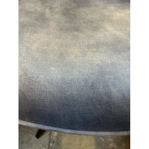 3215A - A pair of light grey velvet marvel dining chairs *This lot is subject to VAT