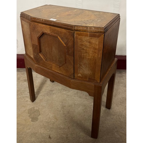 222 - An Art Deco walnut lady's sewing table