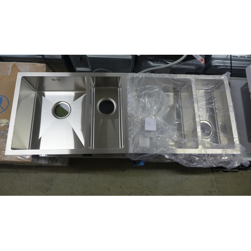 4005 - Two Idro 1.5 bowl LHD stainless steel sinks (481-39, 40)  * This lot is subject to VAT