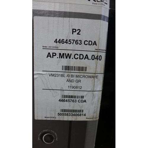 4015 - CDA built-in microwave with grill - (left hinge opening) (481-16)  * This lot is subject to VAT