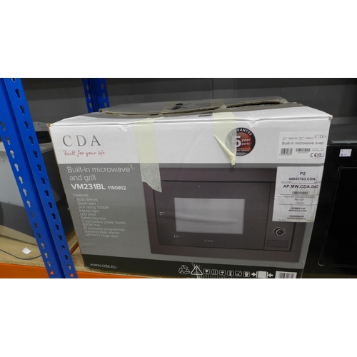 4015 - CDA built-in microwave with grill - (left hinge opening) (481-16)  * This lot is subject to VAT