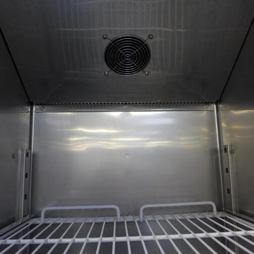 4019 - single door stainless steel catering fridge  *This lot is subject to VAT