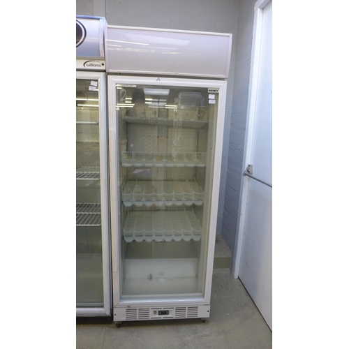 4021 - Husky single glass door drinks display fridge  *This lot is subject to VAT