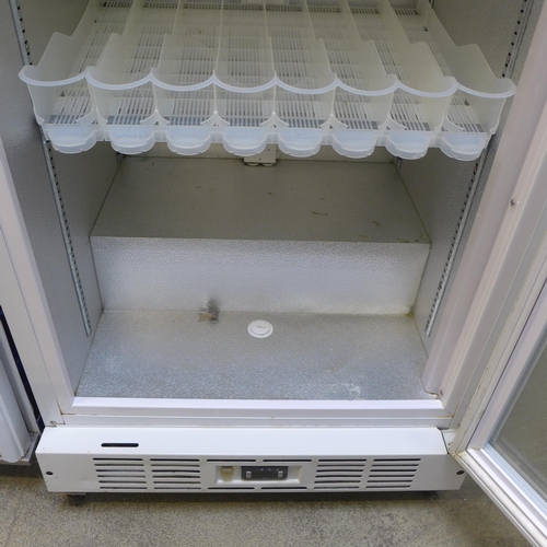 4021 - Husky single glass door drinks display fridge  *This lot is subject to VAT