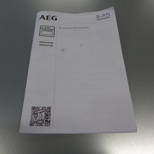 4026 - AEG built-in double oven (481-49)  * This lot is subject to VAT