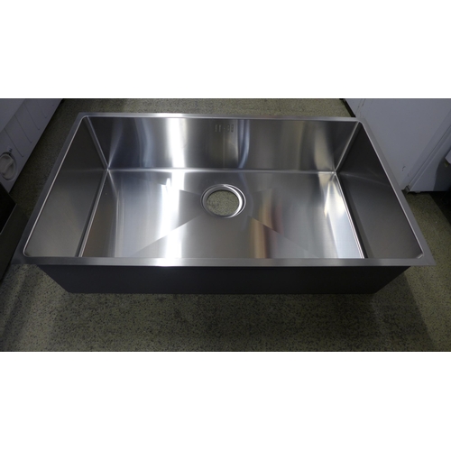 4027 - Idro extra large 1.0 bowl stainless steel sink (481-91)  * This lot is subject to VAT