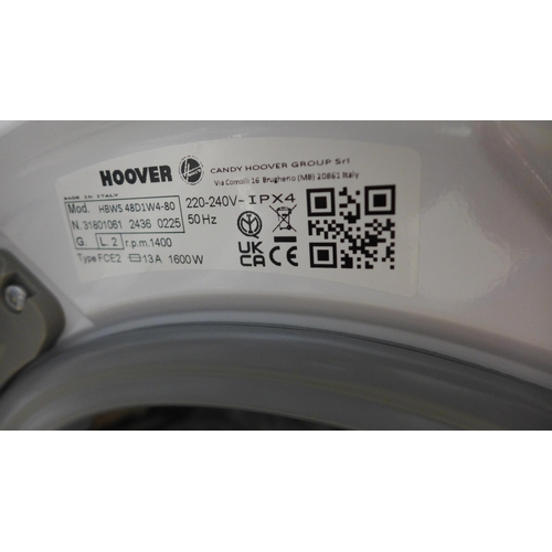 4028 - Hoover H-wash 300 lite 8KG washing machine (481-7)  * This lot is subject to VAT