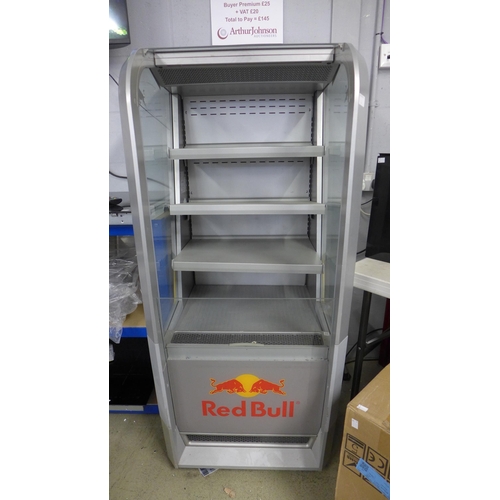 4041 - Red Bull open front drinks fridge   *This lot is subject to VAT