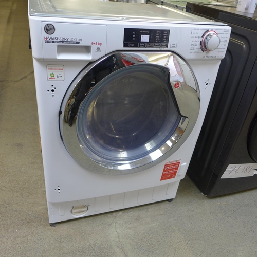 4059 - Hoover H-wash & dry 300 lite 9KG washer dryer (481-22)  * This lot is subject to VAT