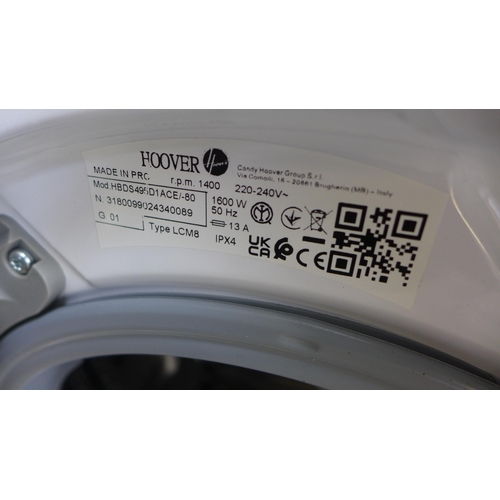 4059 - Hoover H-wash & dry 300 lite 9KG washer dryer (481-22)  * This lot is subject to VAT