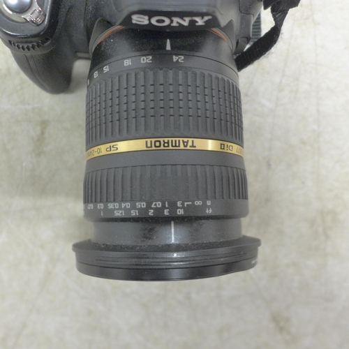 5133 - A Sony 9390 Digital DSL camera with Tamron SP 10-24mm lens and a Canon zoom EF 38-76mm lens