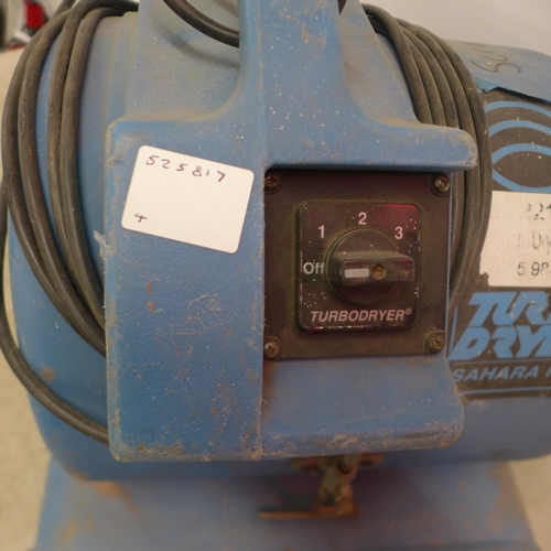 5149 - A Turbo Dryer Sahara Pro, 240V air mover, sold a/f