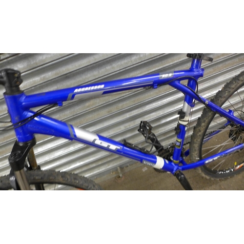 5160 - A GT Aggressor XC3 gent's front suspension hard tail mountain bike *Police repossession