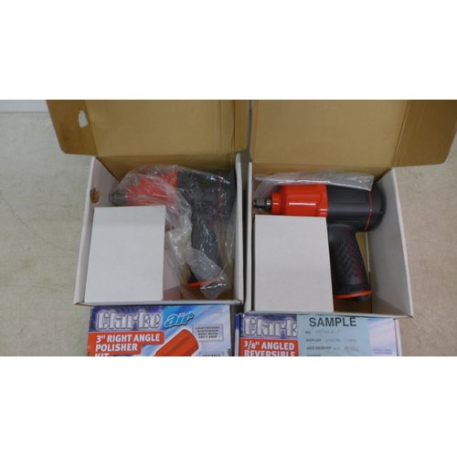 5182 - *VAT* A quantity of assorted sample items including a 1/2” composite air impact wrench, a 3/4” compo... 