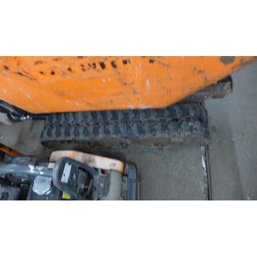 5187 - A Cormidi 0.5 ton tracked petrol driven high tip dumper and driver with OHV petrol engine and hydrau... 