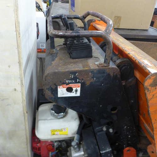 5187 - A Cormidi 0.5 ton tracked petrol driven high tip dumper and driver with OHV petrol engine and hydrau... 