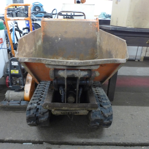 5187 - A Cormidi 0.5 ton tracked petrol driven high tip dumper and driver with OHV petrol engine and hydrau... 