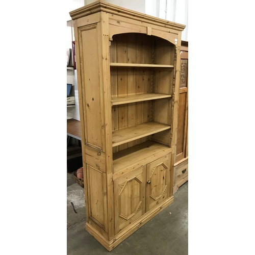 270 - A French style pine open bookcase