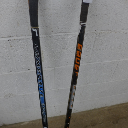 5213 - 2 Bauer ice hockey sticks