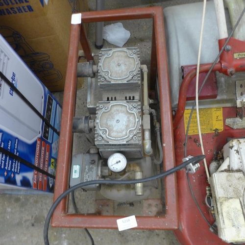 5218 - A GAST double headed air compressor