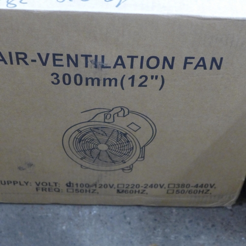 5231 - *VAT* A boxed sample 240v 300mm (12”) air ventilation fan